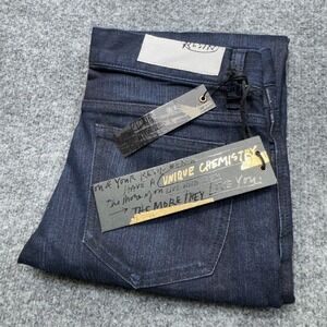 Resin Denim The Catalyst Jeans Womens 26 Blue Coated Skinny Raw Indigo NWT
